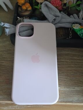 Apple Authentic  Pink Silicone iPhone Case 14 Pro